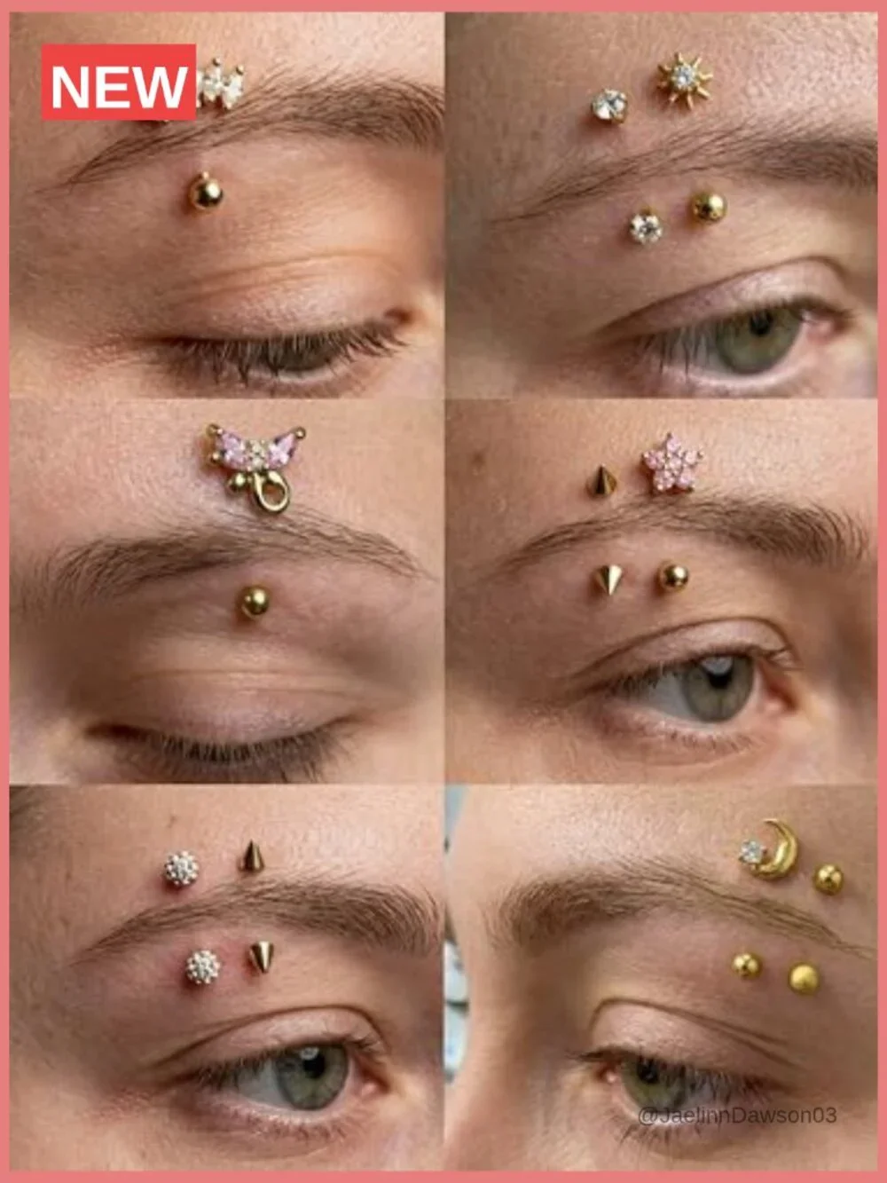 11Pcs 16G Curved Barbell Piercing Set Eyebrow Rook Daith Tragus Jewelry